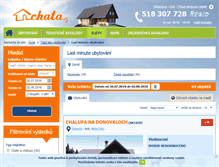 Tablet Screenshot of last-minute.chata.cz